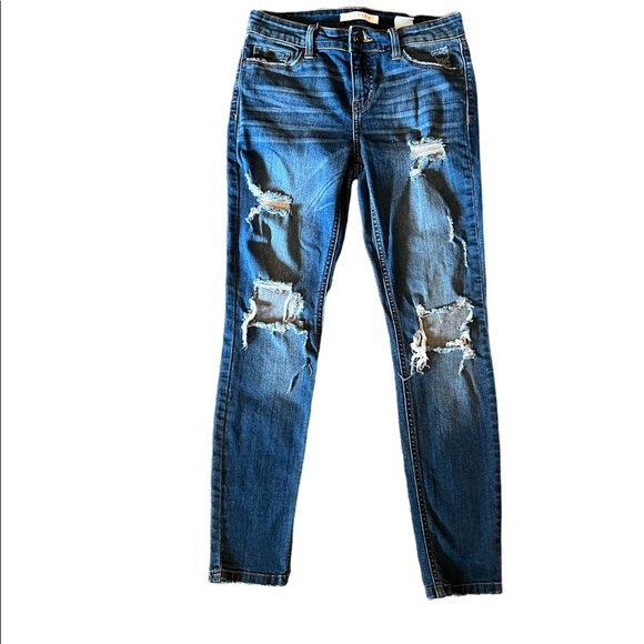 Jean Skinny Eunina Junior Taille 3 – Bleu Coton Mélangé